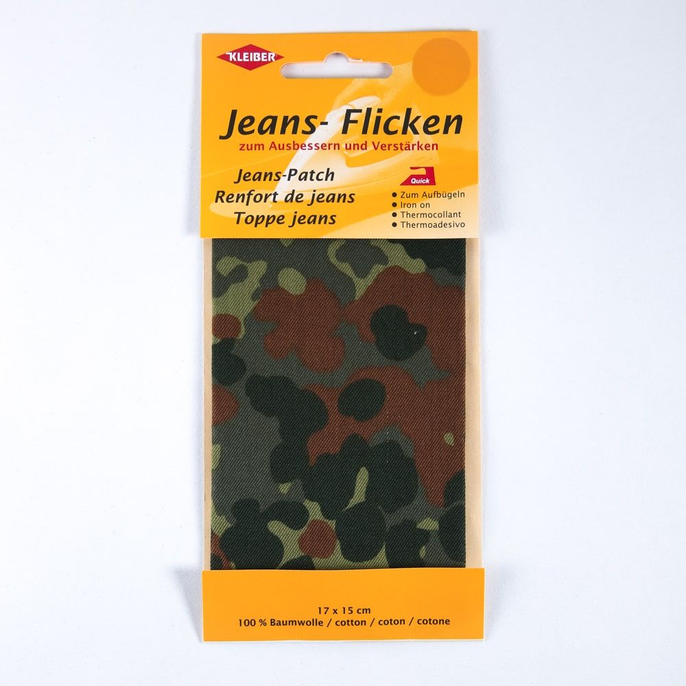 Kleiber denim repair patch camouflage 17 x 15cm