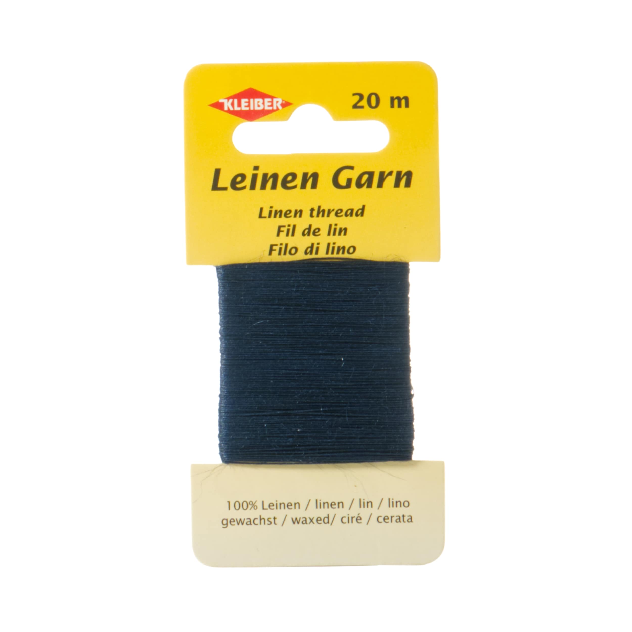 Navy Linen Thread 20m