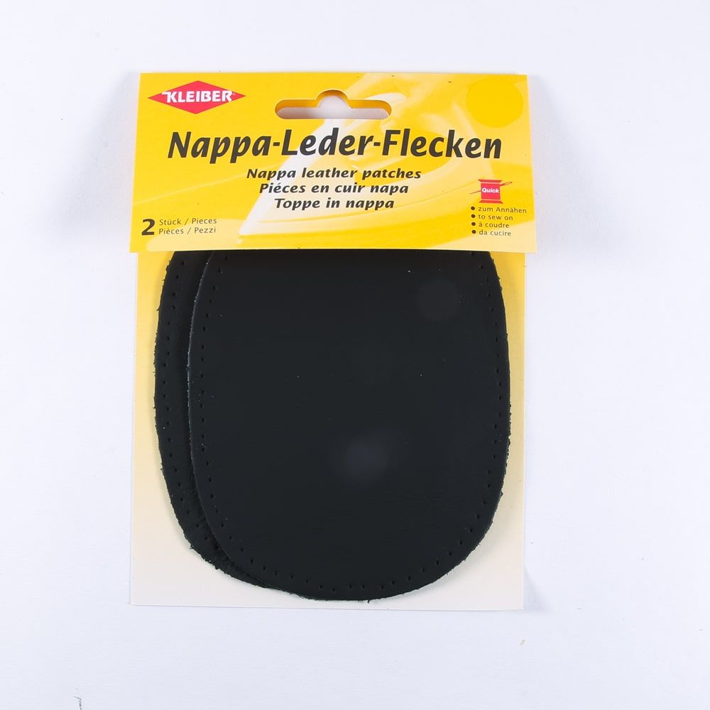 Sew On Nappa Leather Elbow and Knee Patches 12.5cm x 10cm, 2 per pack