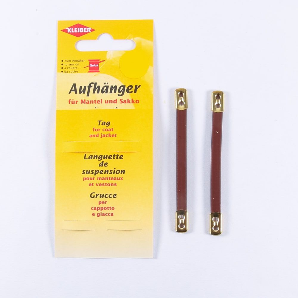 Kleiber plastic coat hangers brown 2 pieces