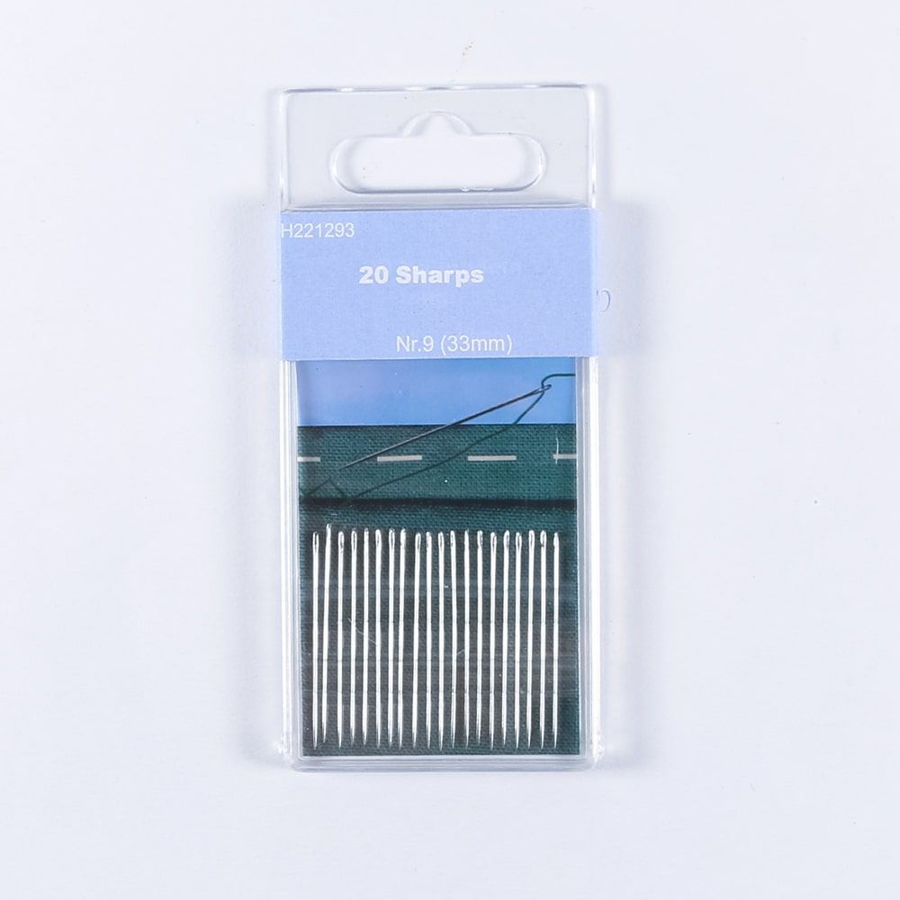 20 Trimz Sharps hand sewing needles 33mm