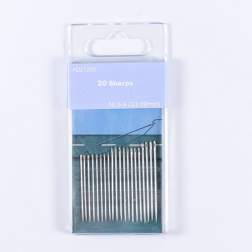 20 Trimz Sharps hand sewing needles 33-39mm