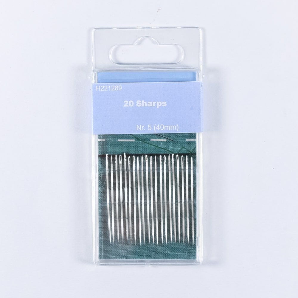 20 Trimz Sharps hand sewing needles 40mm