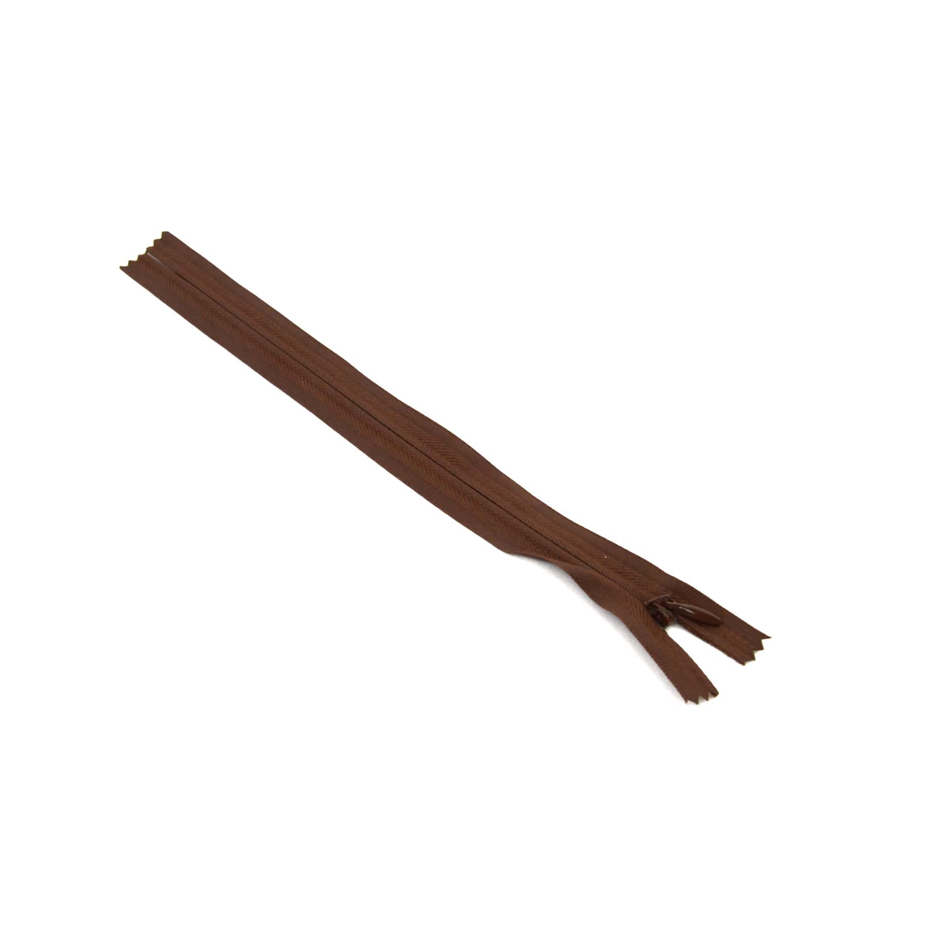 Trimz invisible/concealed zip brown