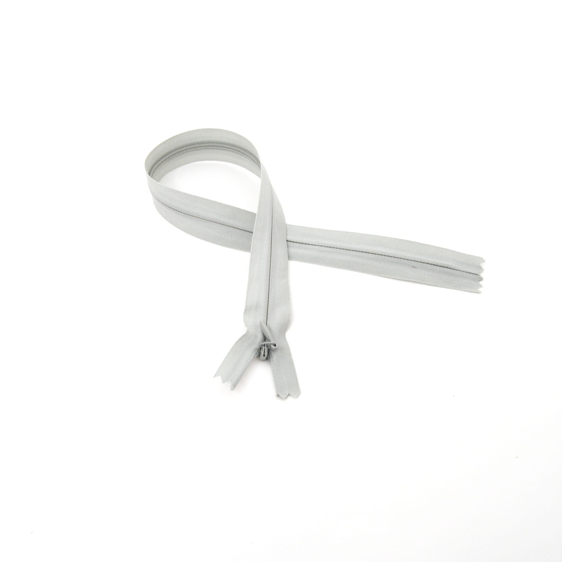 Trimz invisible/concealed zip light grey