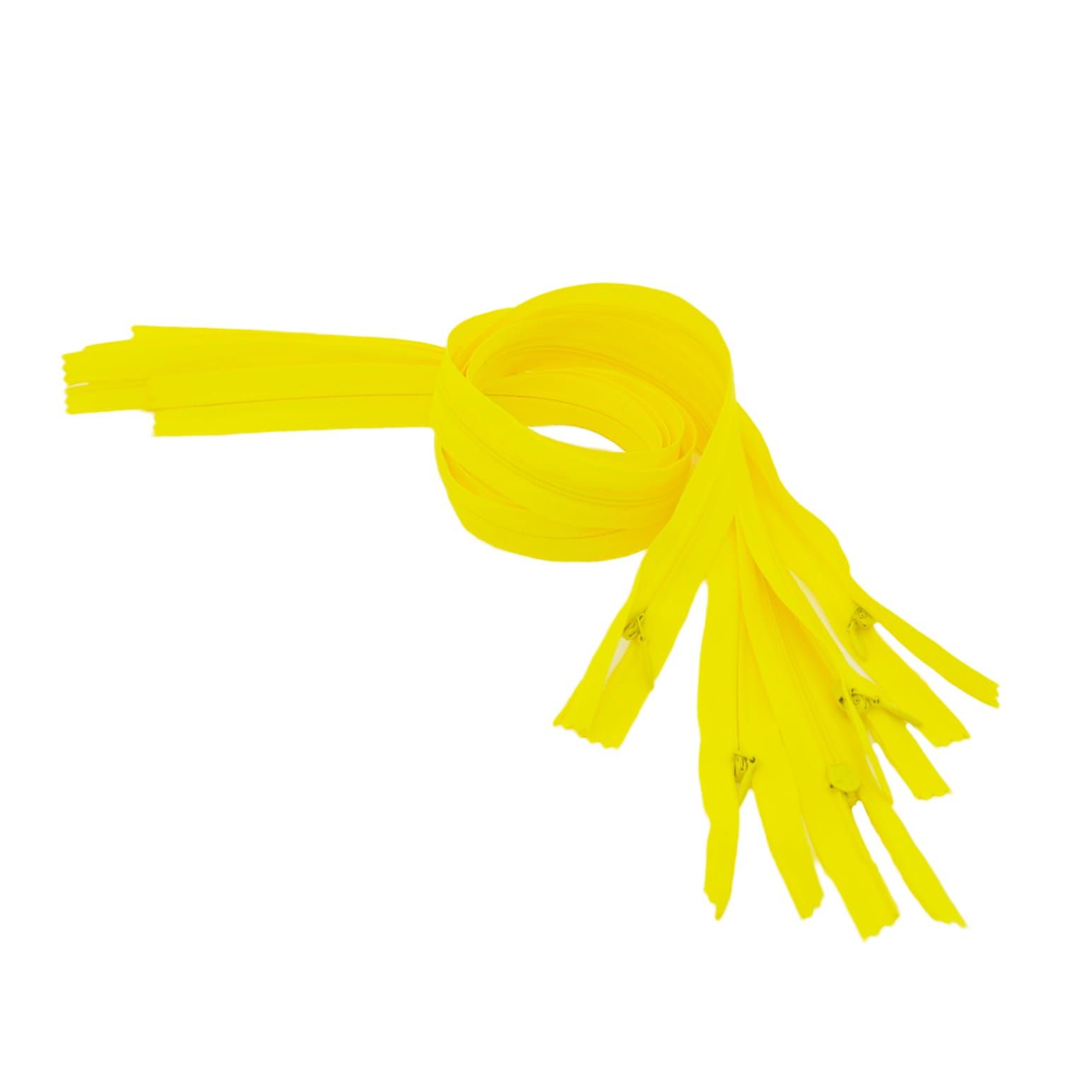 Trimz invisible/concealed zips yellow 5 pieces