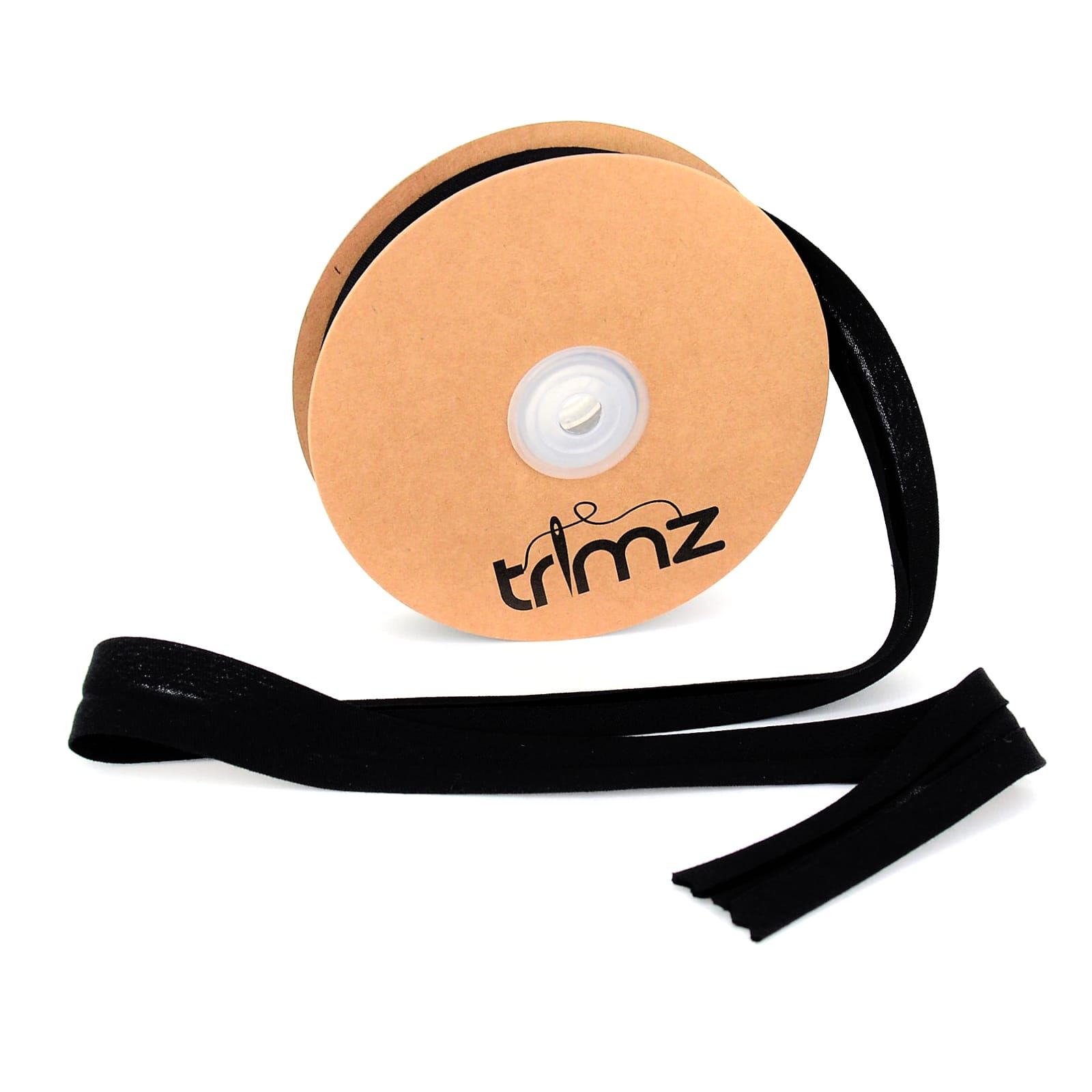 Trimz cotton bias binding black 20m 20mm