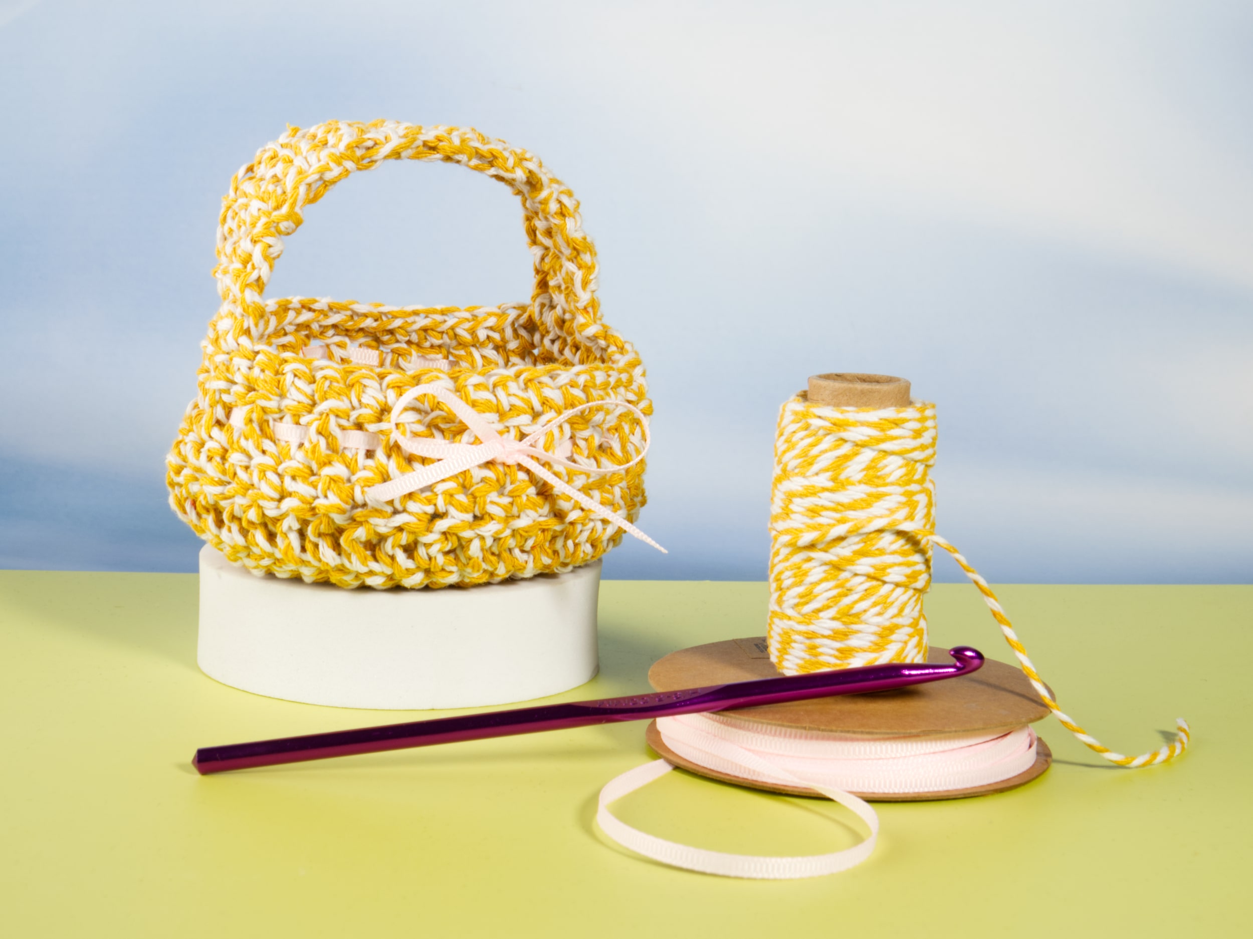 Crochet Baker Twine Basket