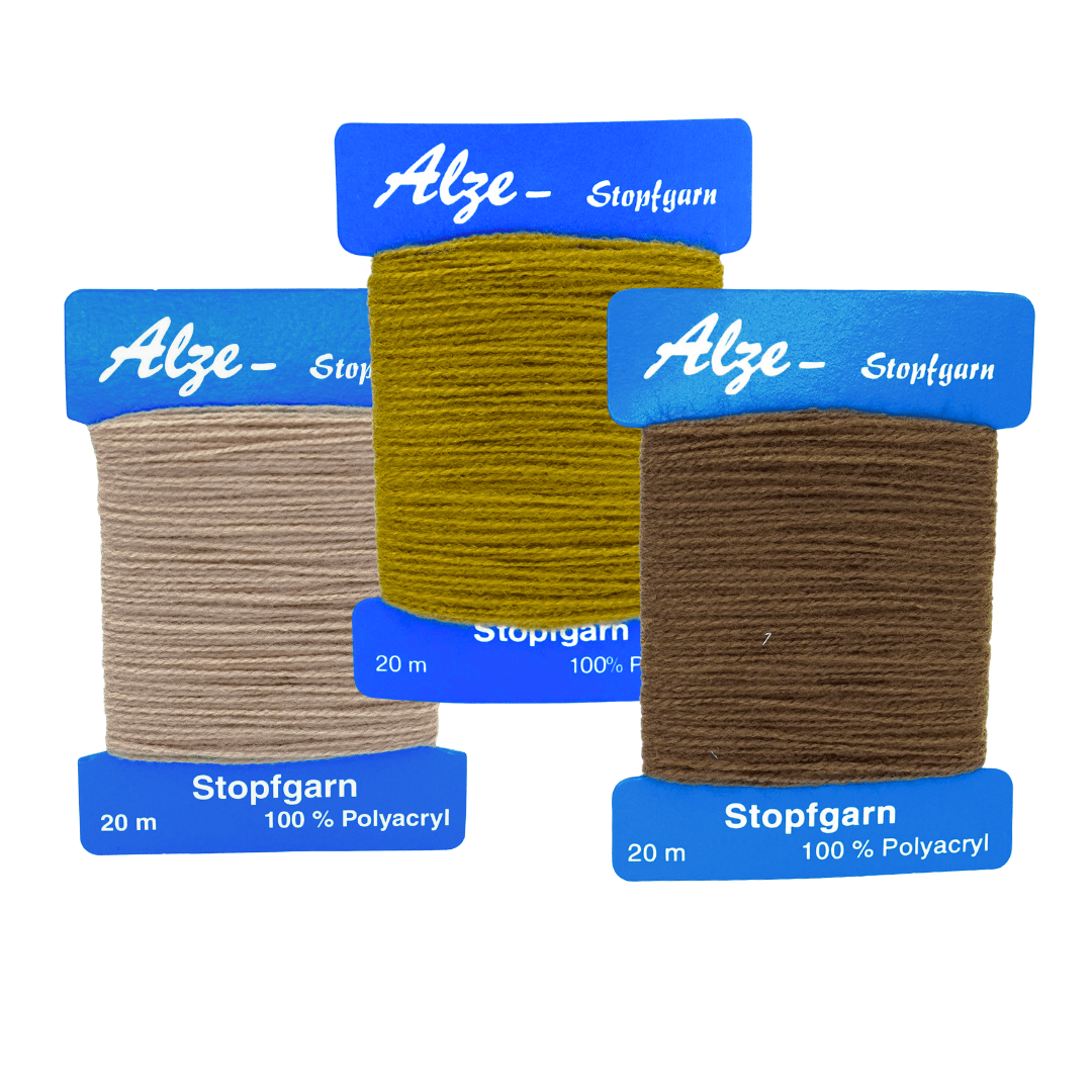Trimz Darning Wool Bundle - Rustic - Ecru, Khaki, Brown