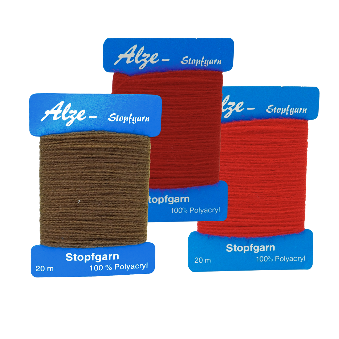Trimz Darning Wool Bundle - Autumn - Red, Dark Red, Brown