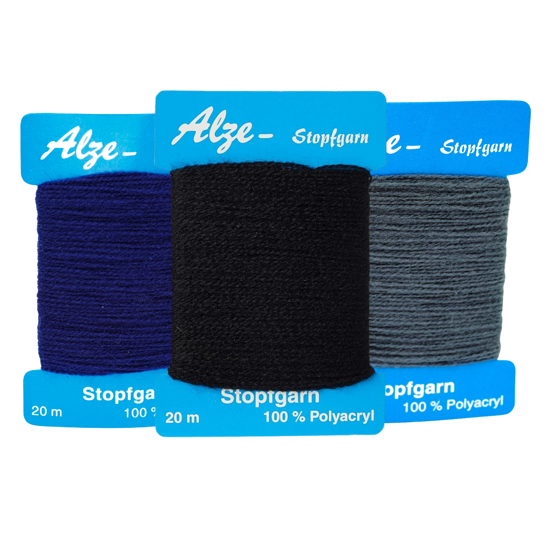 Trimz Darning Wool Bundle - Urban - Black, Dark Grey, Dark Navy