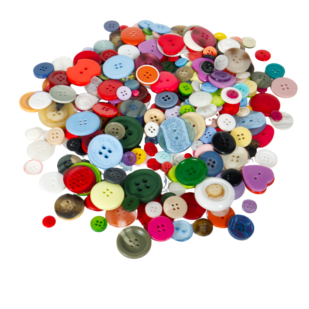 Trimz assorted buttons 250g multicolour