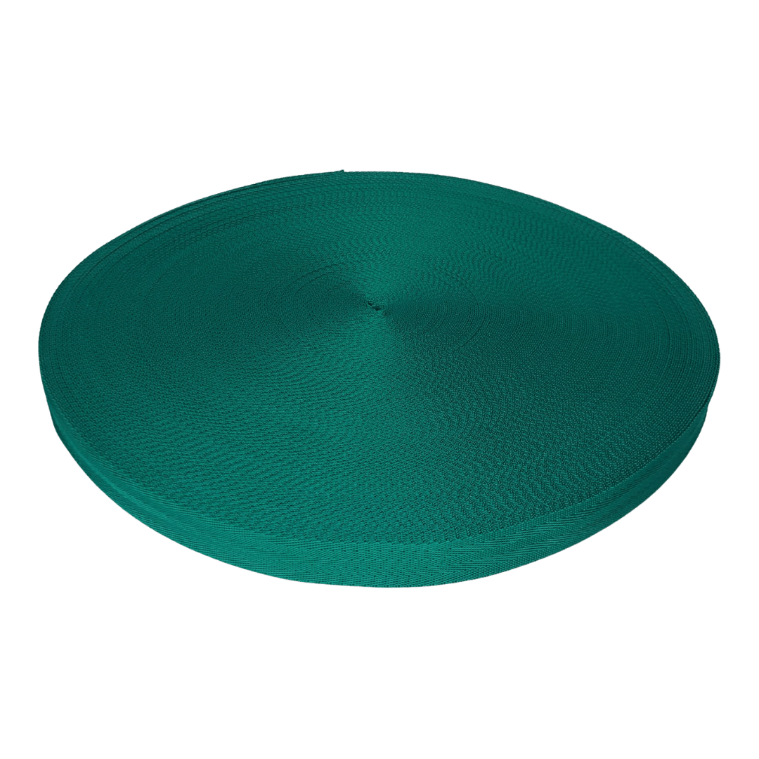 Polypropylene Herringbone Webbing Green