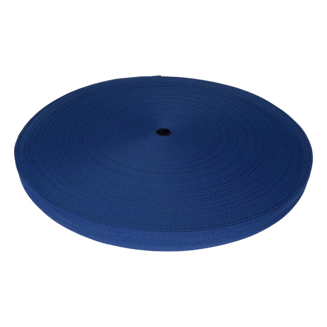 Polypropylene Herringbone Webbing Blue