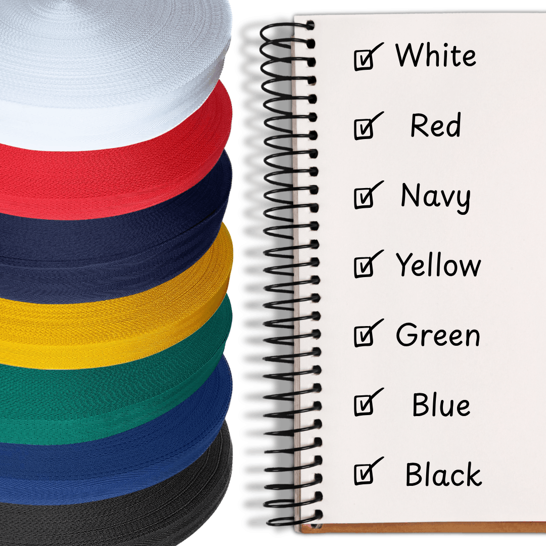 Polypropylene Herringbone Webbing Colours